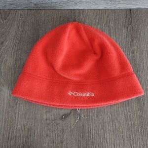 Columbia Kid's Red Fleece Beanie Youth L/XL